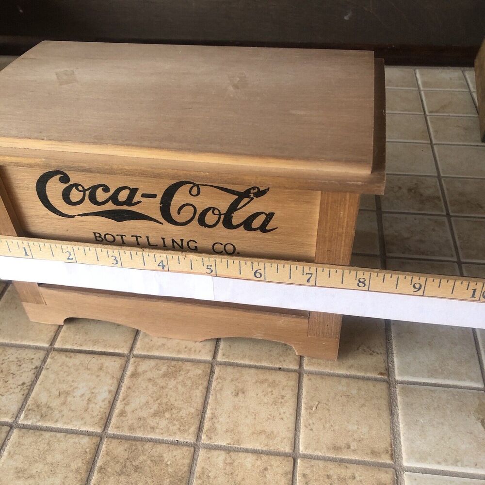 Vitange Coca Cola Wood Box coke advertising Bottling Co Atlanta GA -5 P… - Picture 15 of 16